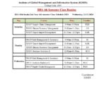 BBA 16th Intake 4th Semester Class Routine