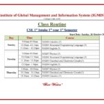 CSE 1st Batch First Year First Semester